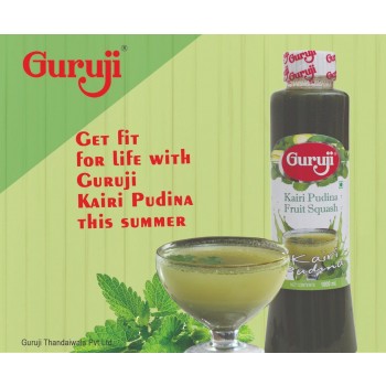 Guruji Kairi Pudina Fruit Squash 1000ml